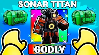 How to UNLOCK SONAR TITAN In Skibidi Toilet Tower Defense