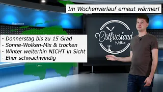 Erst kühler, dann bis zu 15 Grad?? Montag nass! Wetterbericht für Ostfriesland und die Küste