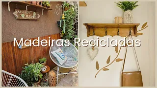 OLHA SÓ O QUE FIZEMOS COM MADEIRAS RECICLADAS!!!