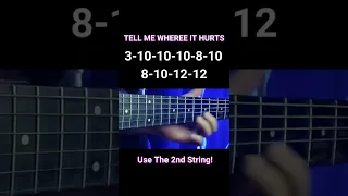 1 String - Tell Me Where It Hurts Intro - MYMP (Easy Tabs)