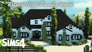 French Style family home // with CC // Sims 4 Speedbuild