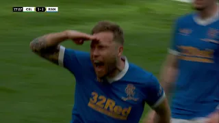 Scott Arfield equalises for Rangers v Celtic in Scottish Cup