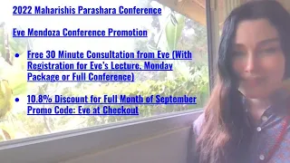 Eve Mendoza 30 Minute Consultation Gift and Discount Promotion for 2022 Parashara Conference