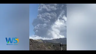 Eruzione Etna e caduta lapilli - 23 ottobre 2021