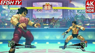 Hugo vs Fei Long (Hardest AI) - Ultra Street Fighter IV
