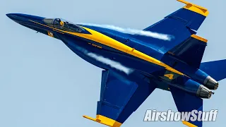 Blue Angels 2022 - Five Ship Practice and Fat Albert Flybys! - Ellsworth AFB Airshow 2022