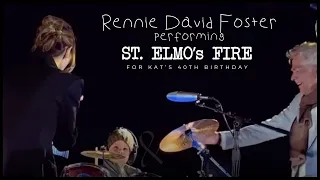 Rennie David Foster ‭(3) • Drumming St. Elmo's fire during Katharine McPhee's 40th Birthday Party