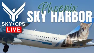 🔴LIVE Plane Spotting Phoenix Sky Harbor Airport (PHX) | LIVE Airport Action + ATC