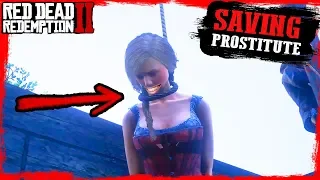 RDR2 SAVING PROSTITUTE from Being HANGED Gameplay🤠🤠🤠