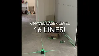KINAVEL Laser Level 4x360 Self Leveling 16 Lines Green Beam 4D Cross