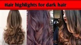 Cool Blonde Highlights on Dark Hair ||FOILYAGE HAIR TECHNIQUE ON DARK BROWN HAIR