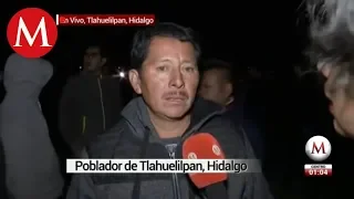 Pobladores intentan ingresar a zona de explosión en Hidalgo