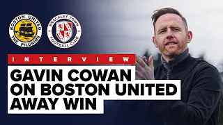 INTERVIEW: Gavin Cowan on Boston United 1-2 Brackley Town