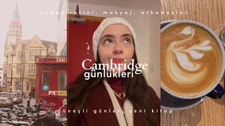 cambridge günlükleri ☕️💋🦢 sabah rutini, arkadaşlar, güneşli bir gün