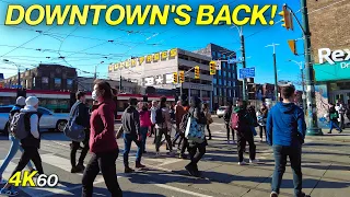 Downtown's Busy Again! Toronto Chinatown & Queen West Walk (Mar 6, 22)