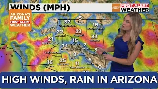 First Alert Weather day for high winds, rain in Arizona