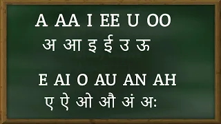 How to write English to Hindi word | Basic Education For Kids | a aa i ee u oo | अ आ इ ई उ ऊ