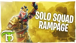 SOLO SQUADS RAMPAGE (Fortnite Battle Royale) | OpTicBigTymeR