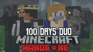 We Spent 100 Days in a Zombie Apocalypse in Minecraft | Duo Edition