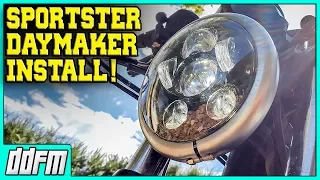 Harley Sportster LED Headlight Conversion In Under 6 Minutes! Wisamic LED Headlight Replacement