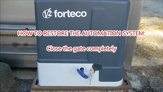 V2   Manual release procedure for ALFARISS   AYROS   FORTECO sliding gate operator