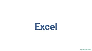 How to Pronounce  excel    #excel  #english    #words