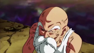 Master Roshi saves Vegeta!