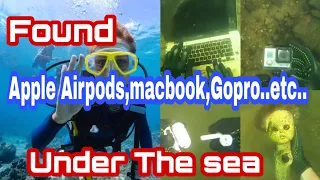 Found Apple Airpod,macbook,Gopro etc under the Sea...😱