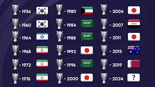 AFC Asian Cup winners list all time ( 1956 - 2024 )