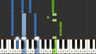 JAX JONES, MARTIN SOLVEIG - LONELY HEART [ EASY PIANO TUTORIAL] (SYNTHESIA / SHEET MUSIC)