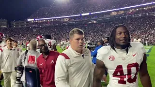 FULL REACTION: Alabama players celebrate Iron Bowl victory