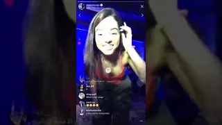 Malu Trevejo Live Rehearsing Luna Llena dance and singing | Instagram Live 10/19/17