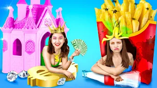 I GOT ADOPTED BY BILLIONAIRE FAMILY || Rich VS Poor! Funny Relatable Situations by 123 GO! Genius