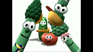 Reversed VeggieTales Theme Song but a jumpscare at the end