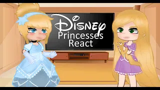 Disney princesses react to eachother (gacha reaction) |Addisseyon2.0|