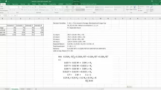 Markowitz portfolio optimization in Excel