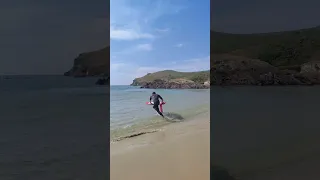 Le Beach Start en Surf Foil à Pantin en Galice ☀️