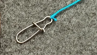 The best knot that every fisherman should know about. How to attach a carabiner to a cord and line