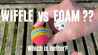 Wiffle ball vs foam ball - Which one is better to practice golf in your garden?