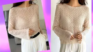 THIN LACE JUMPER IN LINEN