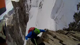 Monte Bianco : arete de rochefort, la parte mediana