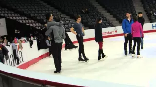 Patrick Chan Dylan Moscovitch Gala Practice 2016 Nationals