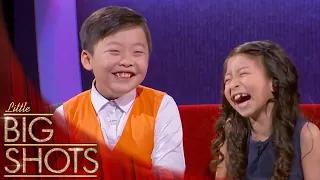 Jeffrey Li & Celine Tam From Let's Sing Kids China! | Little Big Shots