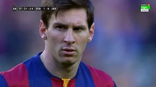 Lionel Messi vs Levante (Home) 14-15 HD 720p (15/02/2015) - English Commentary