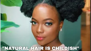 The "Natural Hair Looks Childish/Broke Debate" NEEDS To Be GARBAGED🗑