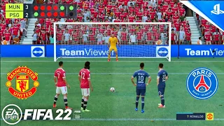 FIFA 22 PS5 Penalty Shootout Manchester United Vs PSG । FIFA 22 PS5 Gameplay