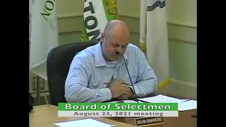 Board of Selectmen; August 23, 2021