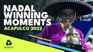 Rafa Nadal Championship Point, Speech & Trophy Lift in Acapulco!