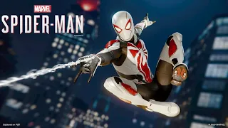 Spider-Man PS4 - Armored Advanced Suit Free-Roam Gameplay