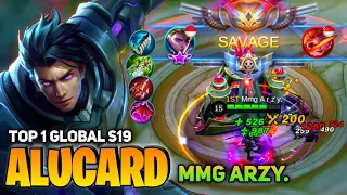 SAVAGE! Monster Alucard Show No Mercy [Top 1 Global Alucard S19] By mmg A R Z Y. - Mobile Legend